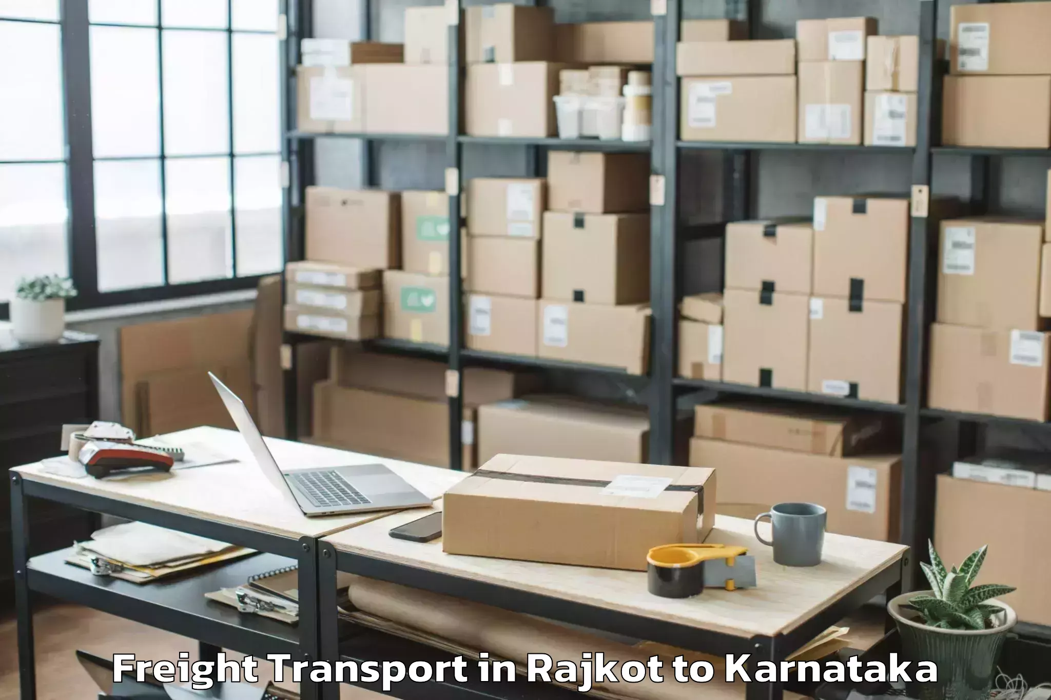 Hassle-Free Rajkot to Tumkur University Tumkur Freight Transport